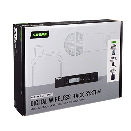 Dual Band Digital Wireless Microphone System with Handheld & Lavalier Mics L86965
