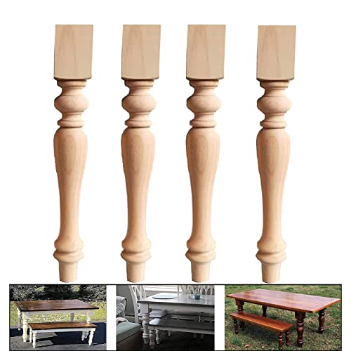 Solid Wood Furniture Legs 4pcs Wooden Table Legs Set F462003