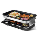 2 in 1 Electric Raclette Grill Plate with 8 Mini Pans H95397
