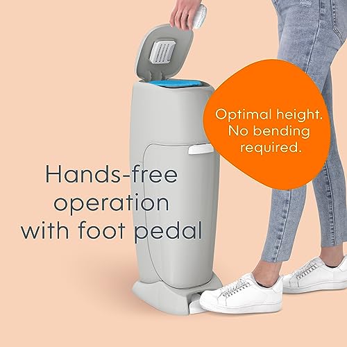 Pink Diaper Pail with Antimicrobial Odor Control W444