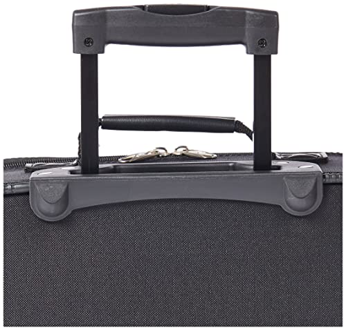 Black 2-Piece Softside Upright Luggage Set J961
