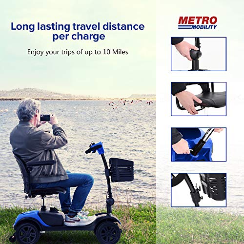 Compact 4 Wheel Electric Mobility Scooter (Purple) W664