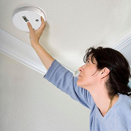 Hardwired Smoke Detector with Safety Light, 9-Volt Battery Backup B321