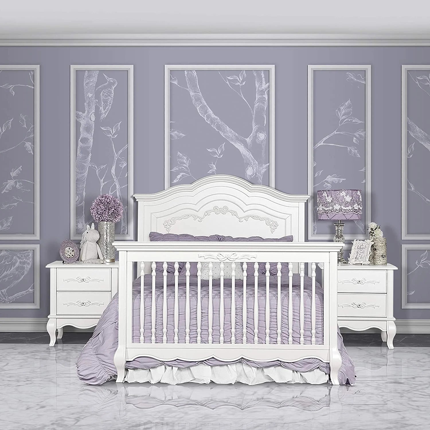 5-in-1 Convertible Crib in Frost X461111