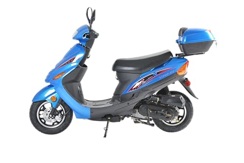 50cc Fully Automatic Scooter Moped with Matching Trunk (Black) I391352