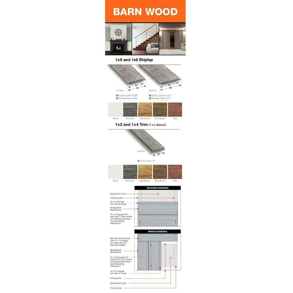 1 in. x 6 in. x 8 ft. White Shiplap Pine Board (6-Pack) Z771