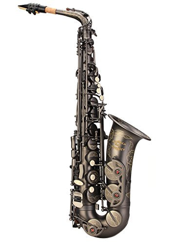 Black Lacquer E Flat Alto Saxophone with Case T416634