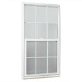 Single Hung Window 31.25 in. x 59.25 in. Insulated Vinyl Frame N304