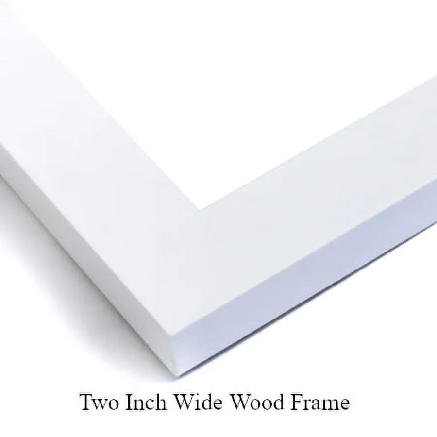 18x15 White Modern Wood Framed Art Print T607942