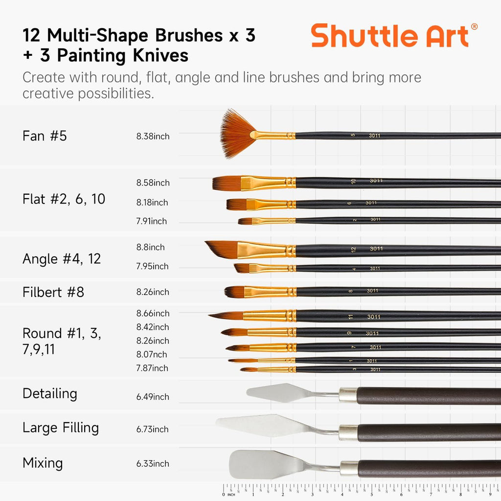 168 Pcs Artist Painting Set with Aluminum and Wooden Easels A62029