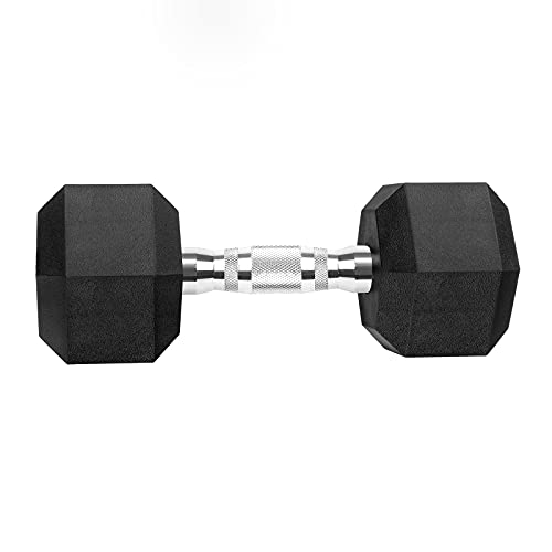 Rubber Coated Cast Iron Hex Dumbbell Free Weights P90955