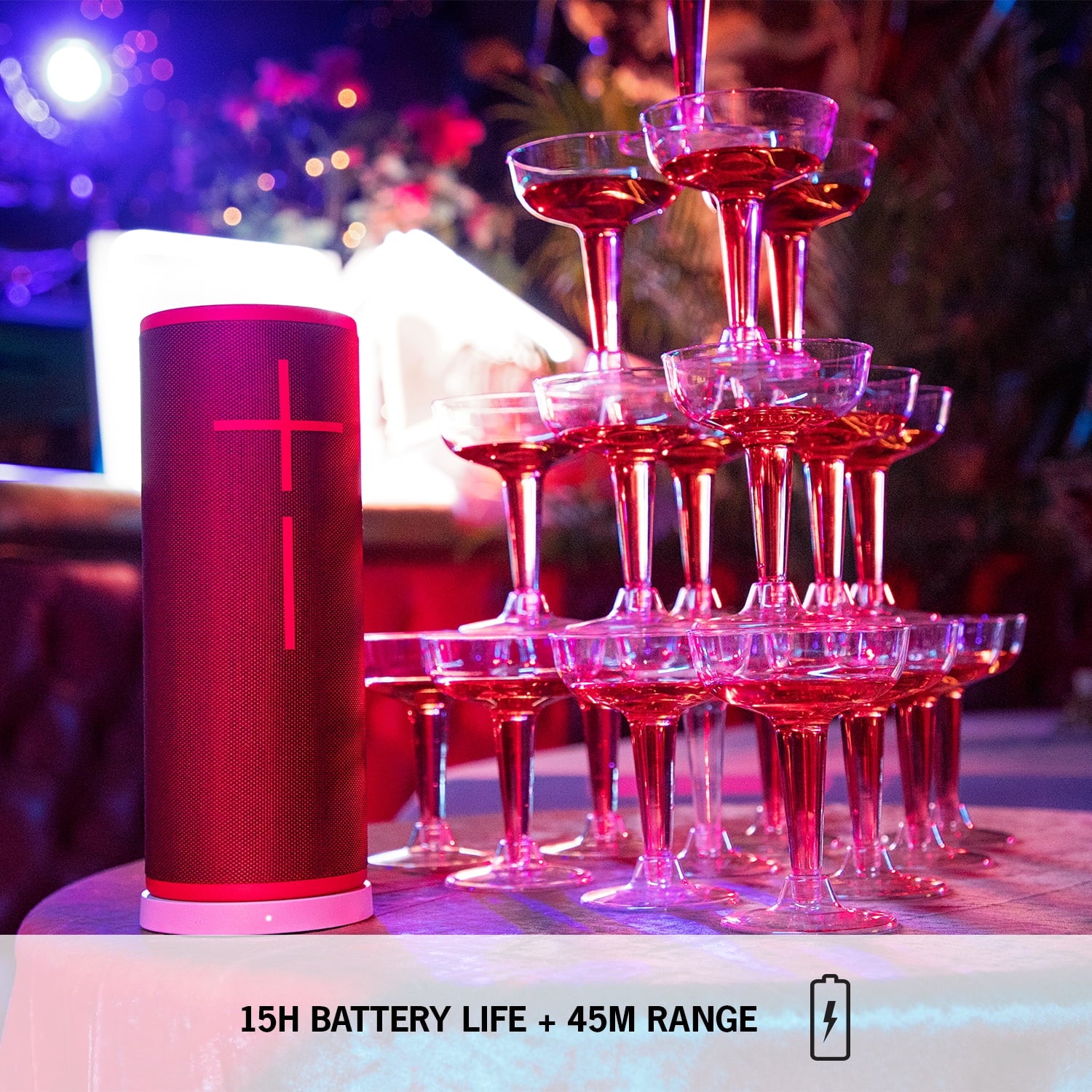 Night Black Portable Waterproof Bluetooth Speaker M3887