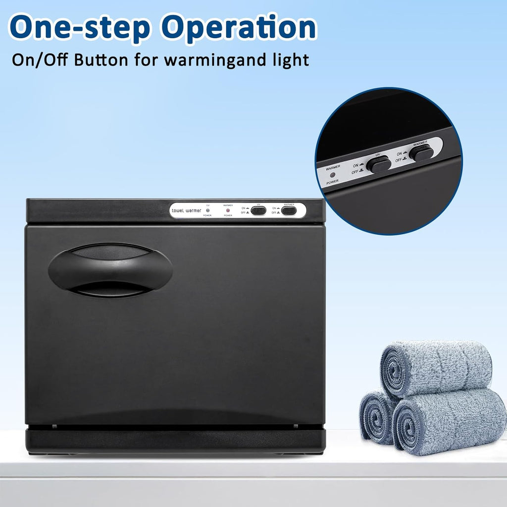 Black Aluminum Chamber Towel Warmer W4201