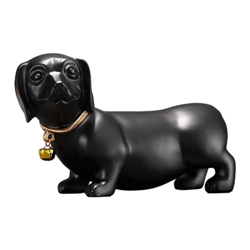 Black Dachshund Dog Figurine Statue Q923791