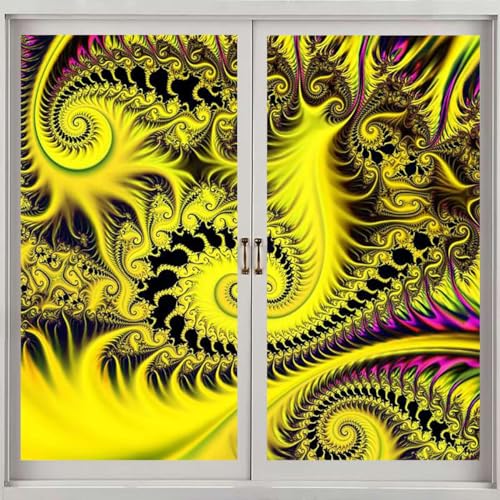 Blackout Window Privacy Film Sticker 17.7 W x 35.4 L Inch Red and Green Y333935