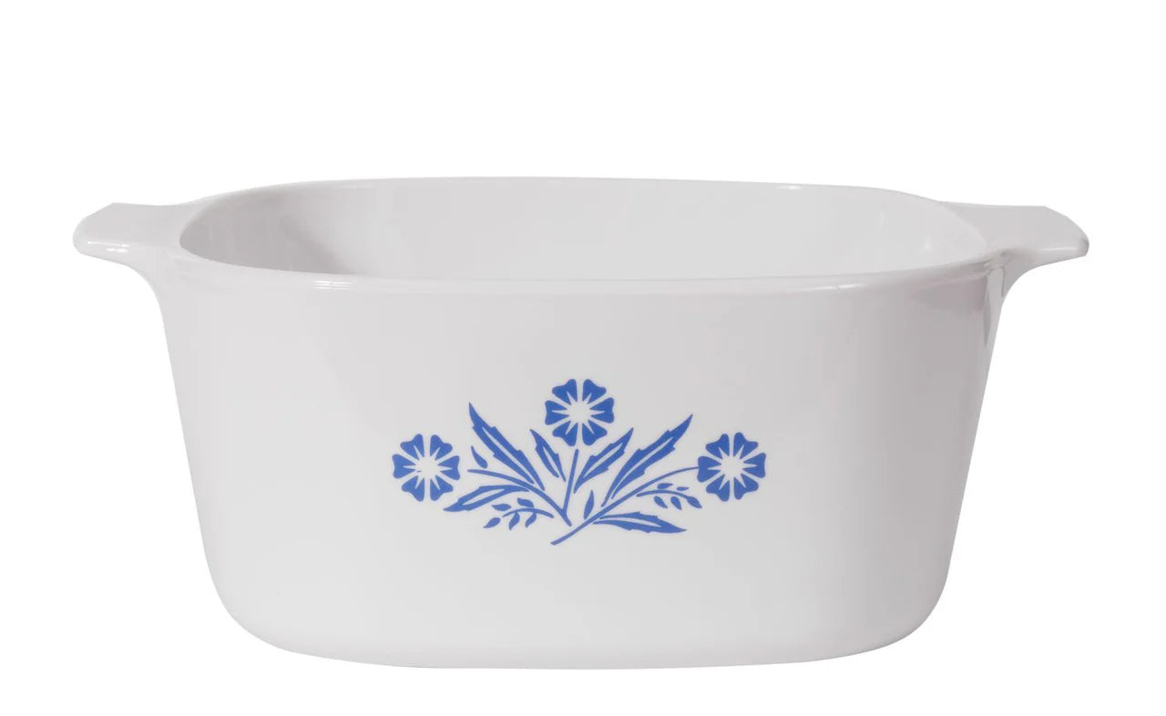 3.0L Blue Cornflower Casserole with Glass Cover K53508