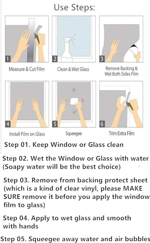 Blackout Window Privacy Film Sticker 17.7 W x 35.4 L Inch Red and Green Y333935