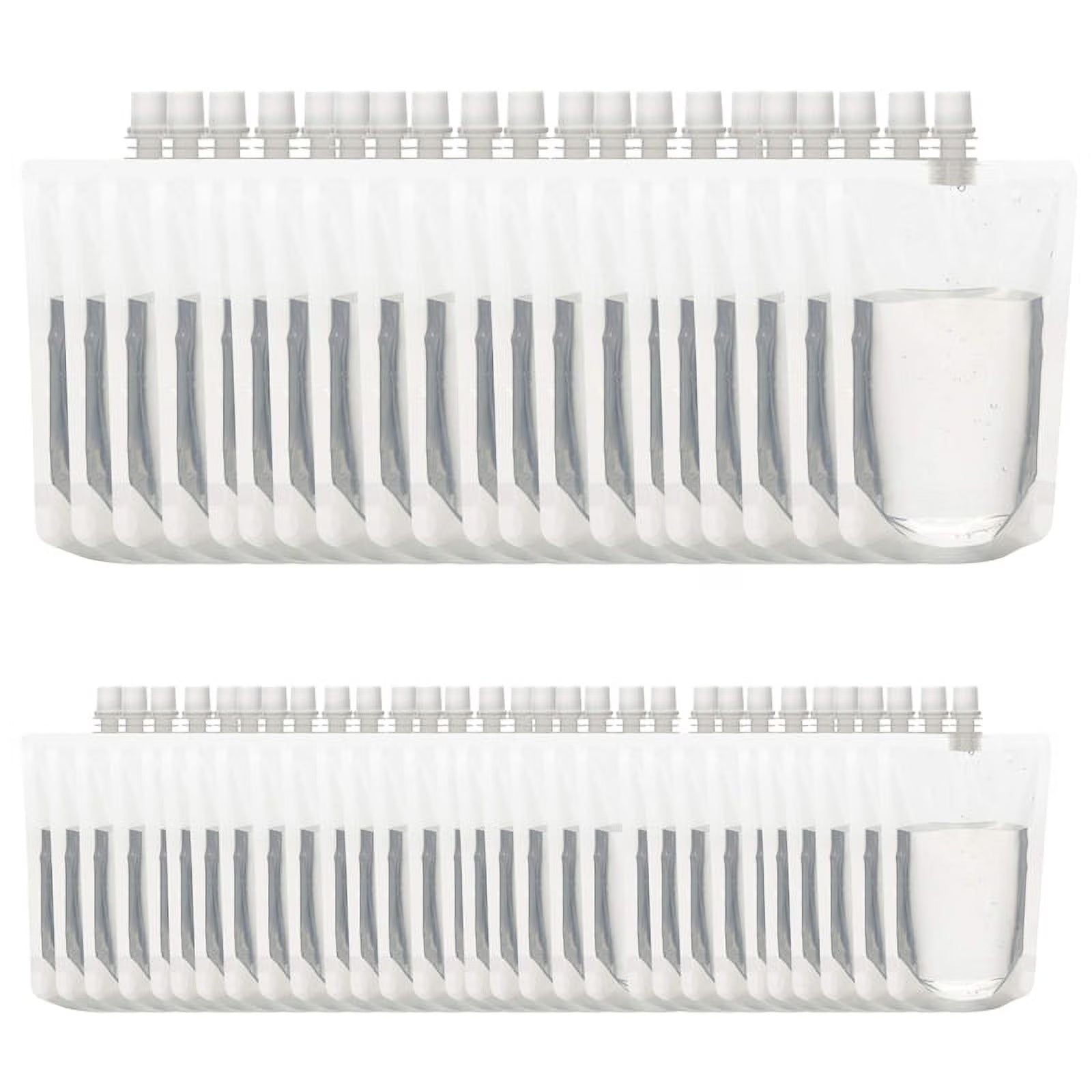 50PCS 100Ml Liquid Stand Bag Leak Proof Drink Packaging Bag Spout Pouch E2332