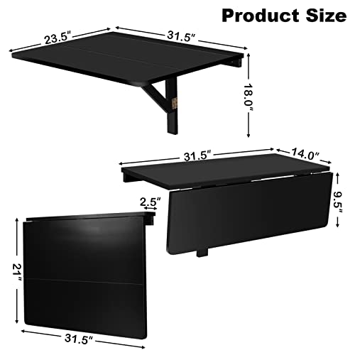 Gray Wall Mounted Folding Desk I3465
