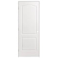 30 in. x 80 in. 2-Panel Arch Top Right-Handed Hollow-Core Textured Primed Composite Single Prehung Interior Door U7201