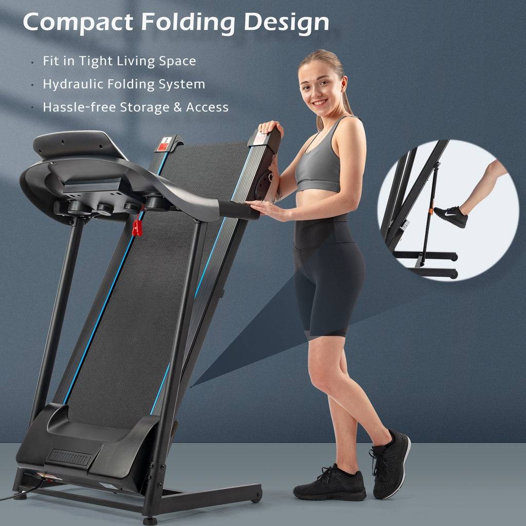 Folding Electric Treadmill with Incline A555627