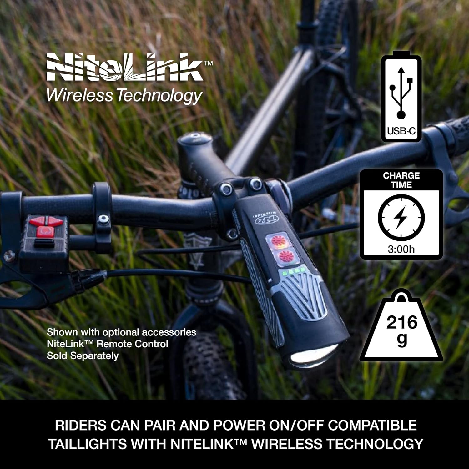 1500 Lumen Rechargeable LED Bike Front Light Q92674