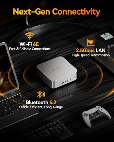 AMD Ryzen 9 Mini PC, 32GB DDR5 RAM, 2TB SSD, Windows 11 Pro T427