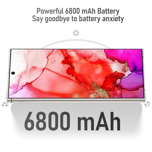 Steel Grey Unlocked Smartphone, 8+256GB+128GB, 6800mAh, 6.8" HD Screen, 108MP Camera, Dual SIM, 5G H12081