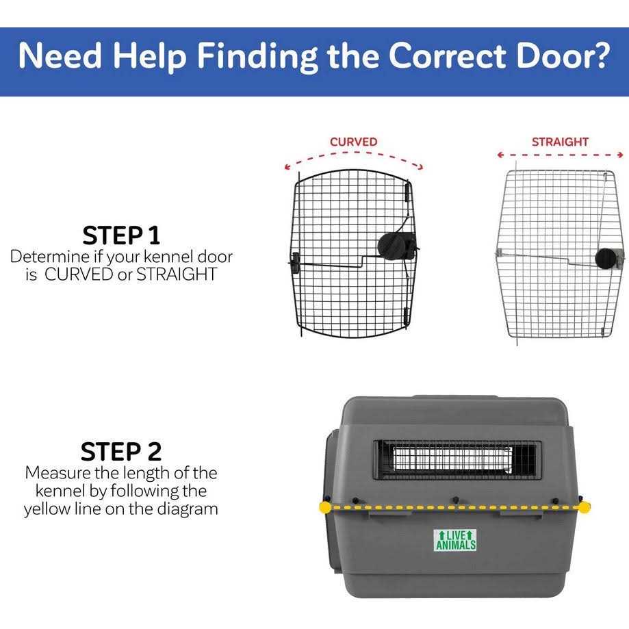 Black Kennel Replacement Door Z1918