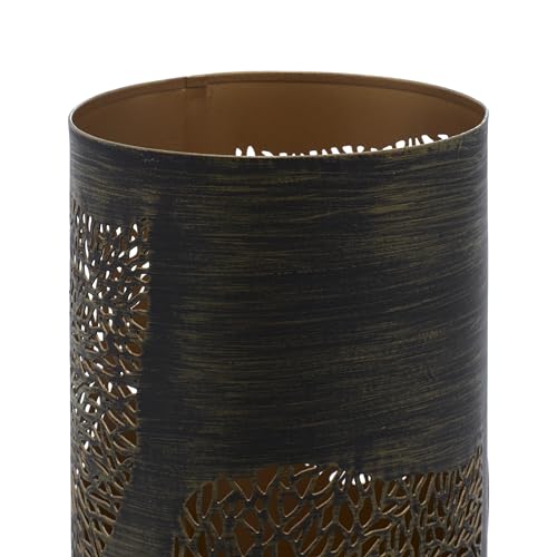 Bronze Metal Hurricane Candle Lantern, 3 Count H762527