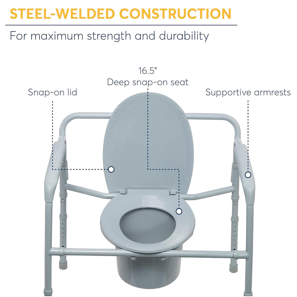 Medical Bariatric Folding Commode T7296