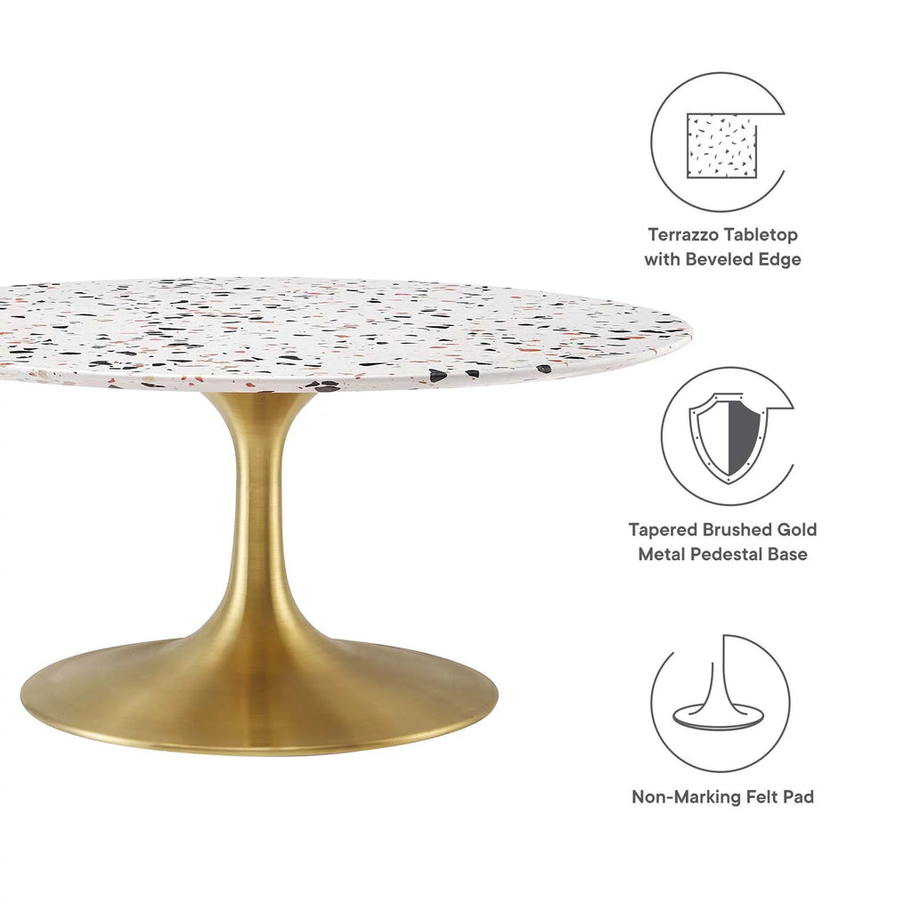 36" Round Terrazzo Coffee Table R7917