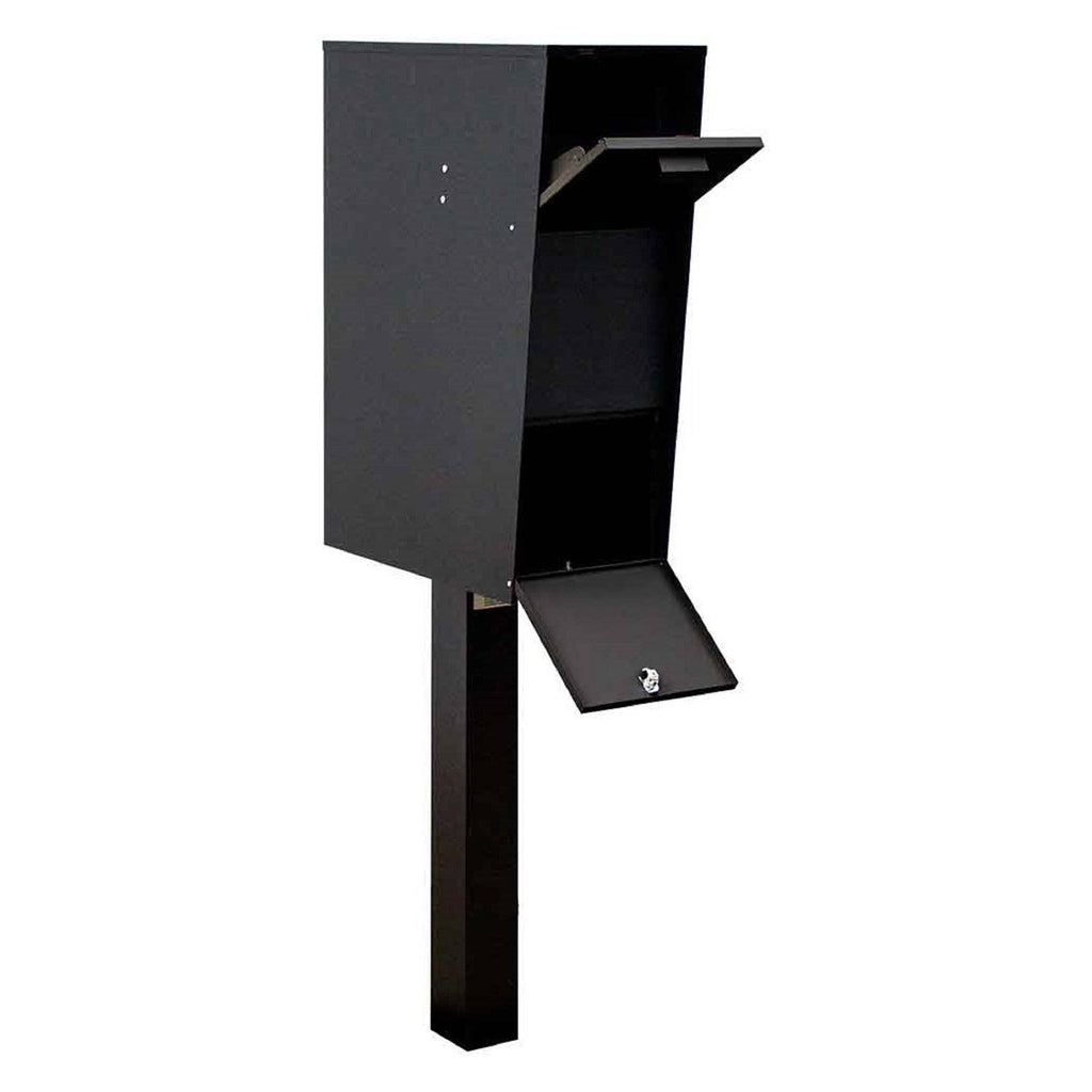 Black Mailbox with Post A62430