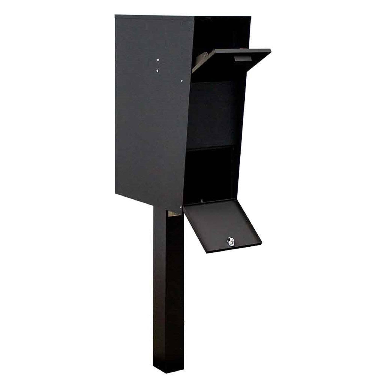 Black Mailbox with Post A62430