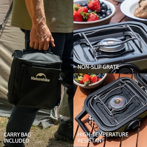 2 Burner Folding Camping Stove with Griddle C8992