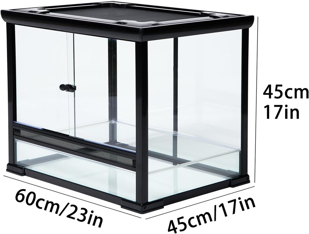 32 Gallon Reptile Glass Tank with Top Ventilation W8173