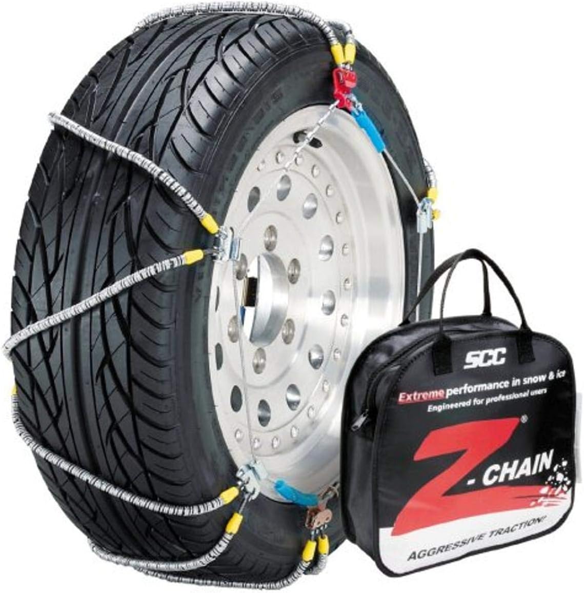 Set of 2 Silver Cable Tire Traction Chain B41829