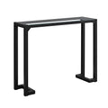 Black Tempered Glass Hall Console T498294