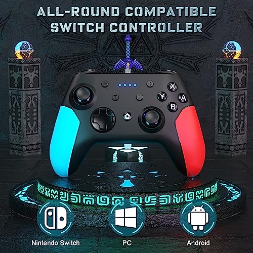 Wireless Pro Controller for Nintendo Switch 2/Switch/Lite/Switch OLED/PC with Wake-up, Turbo Vibration J618587