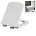Square White Quick Release Toilet Seat A87383