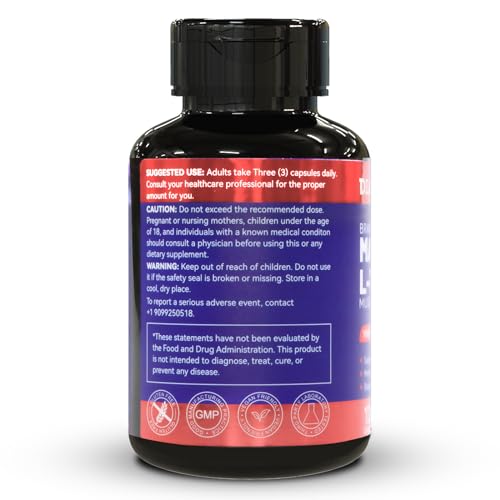 Magnesium L-Threonate Capsules, 1900mg, 120 Veg Capsules P806423