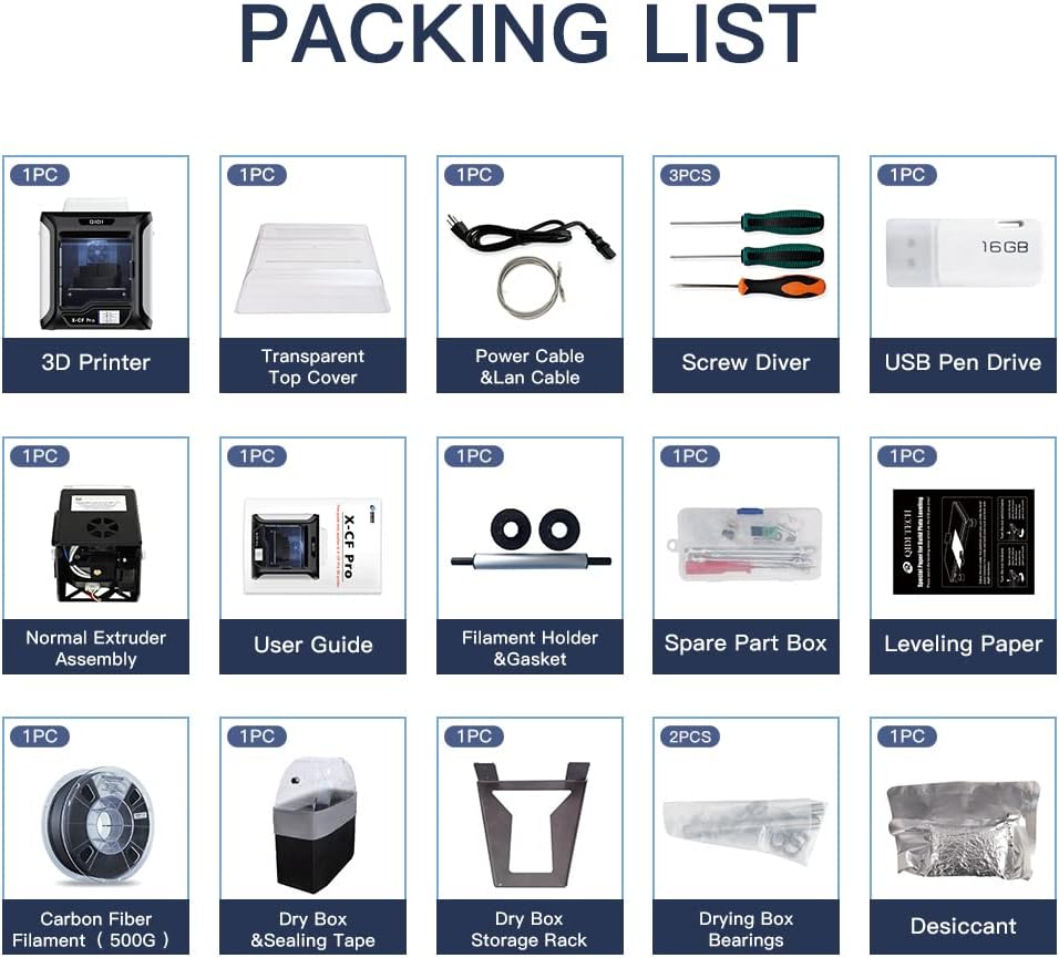 Industrial Grade 3D Printer with Build Volume 11.8x9.8x11.8 Inch D960