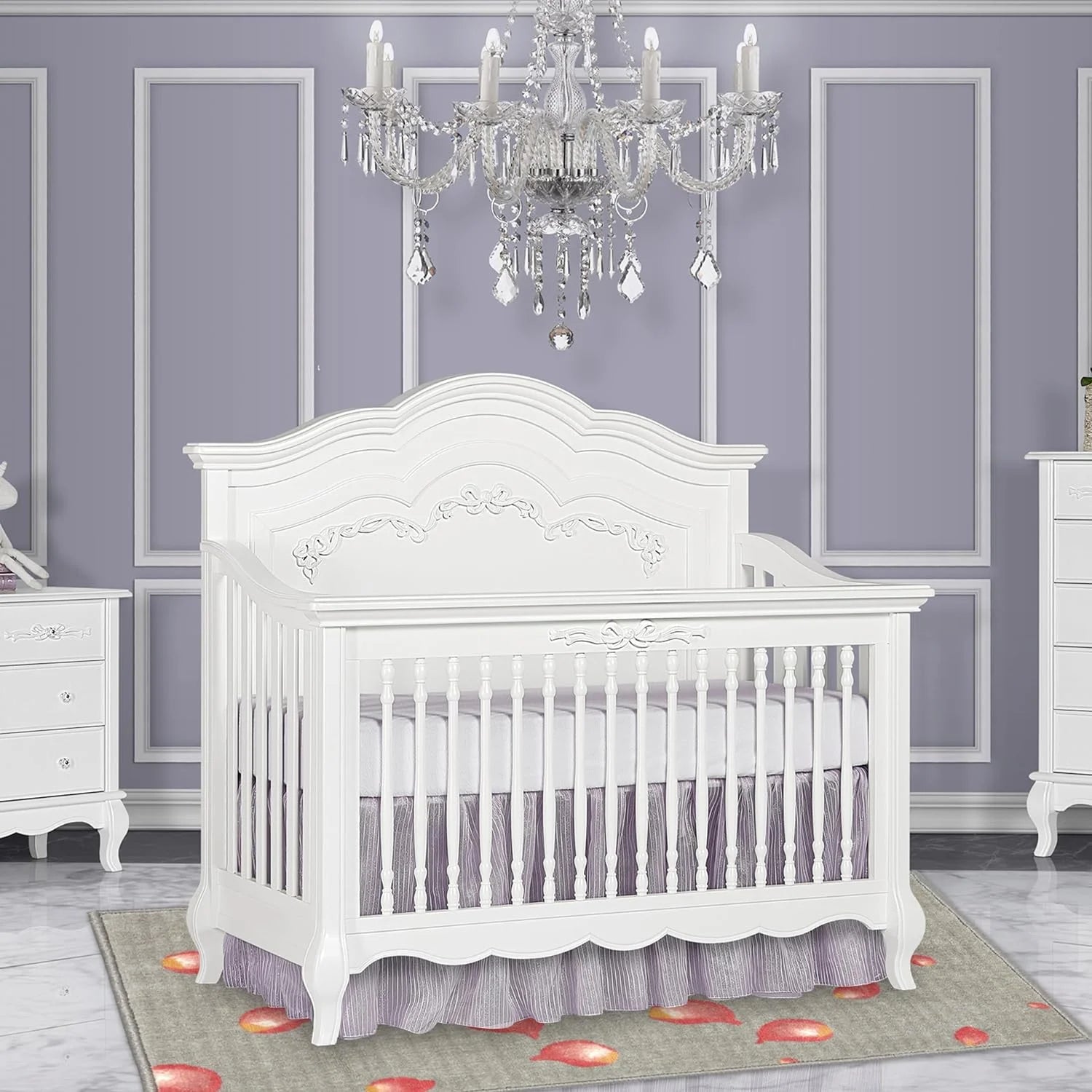 5-in-1 Convertible Crib in Frost X461111