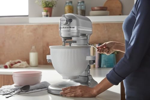 White 2 Quart Ice Cream Maker Attachment for Stand Mixer C499303