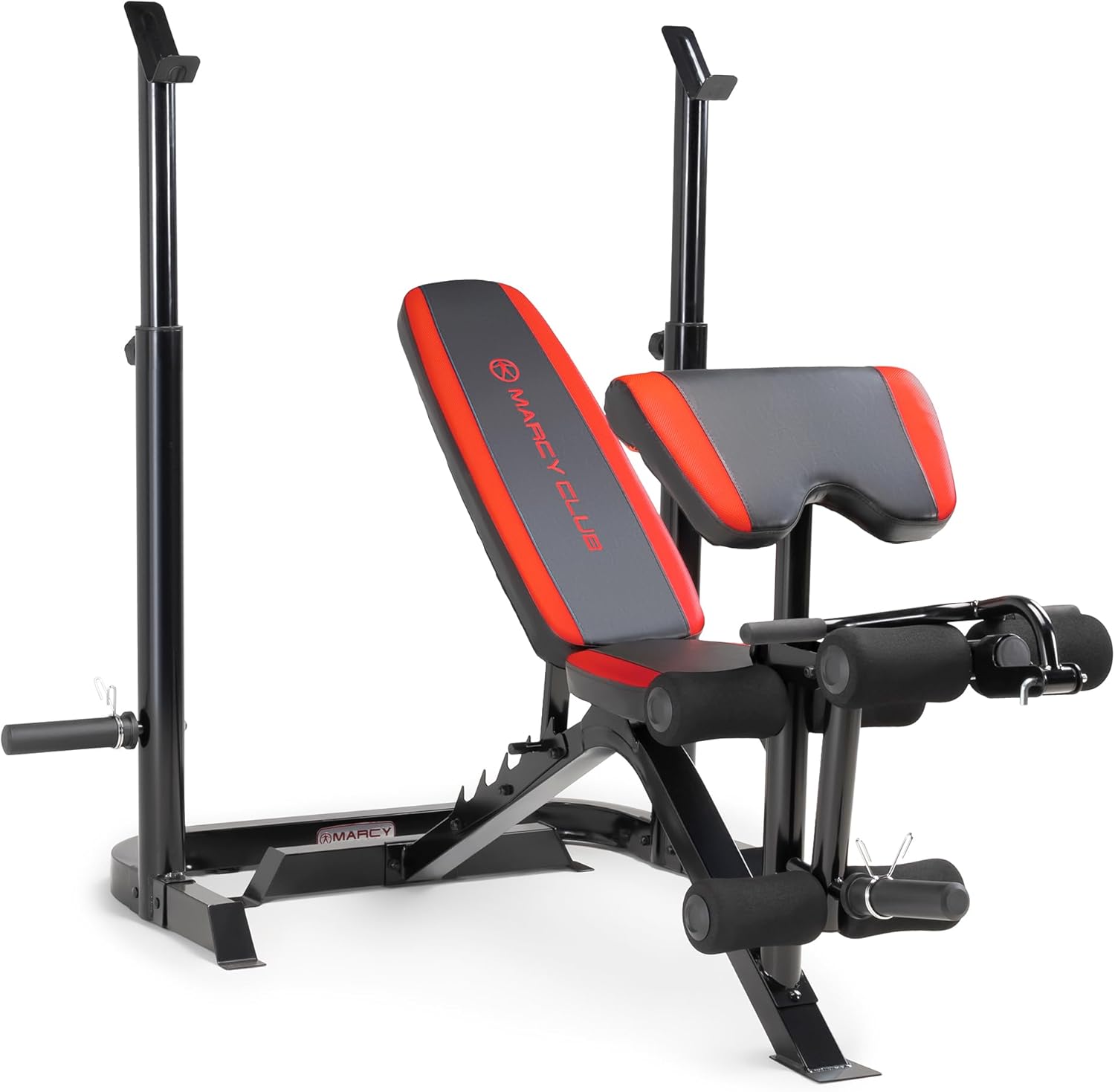 Adjustable Olympic Weight Bench with Leg Developer and Squat Rack N354291
