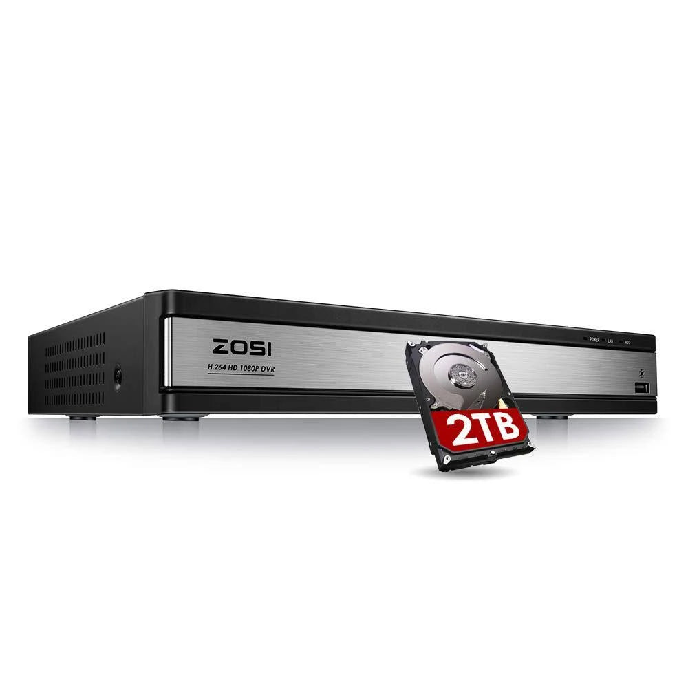 1080p 16-Channel Surveillance DVR Recorder with 2TB Hard Drive O73859