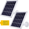 Solar Panel with Adjustable Mount Bracket, 12 Feet Cable (2 Pack) R4881