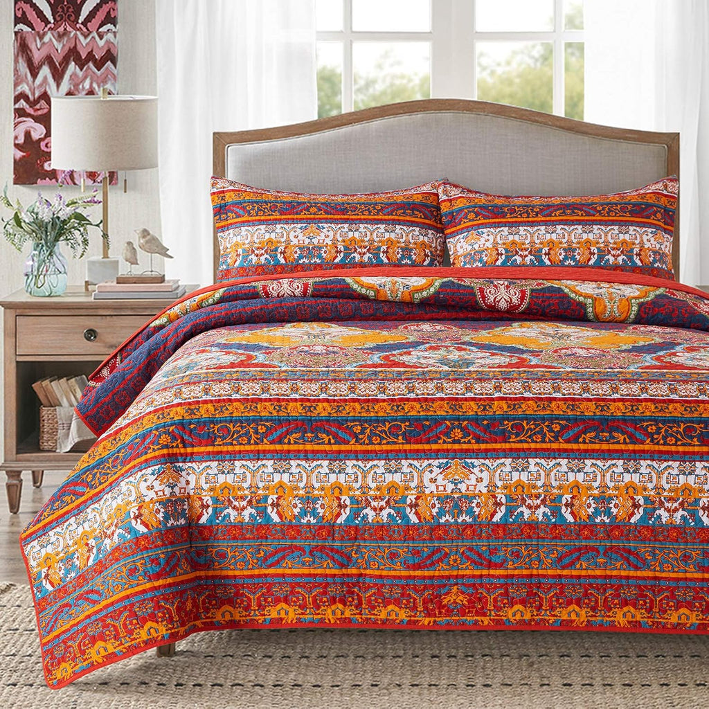 Cotton Bedspread Quilt Set K351643
