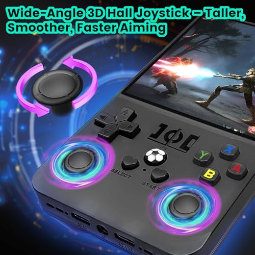 Black 64GB MAX Retro Handheld Game Console H727167