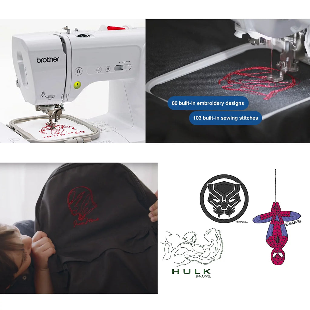 Computerized Sewing & Embroidery Machine with 26 Sewing Thread Spools J295833